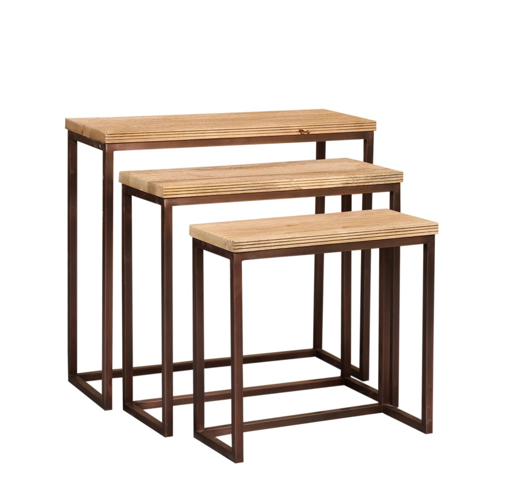 Zoah Copper Mango Wood Rectangle Sidetable SV3