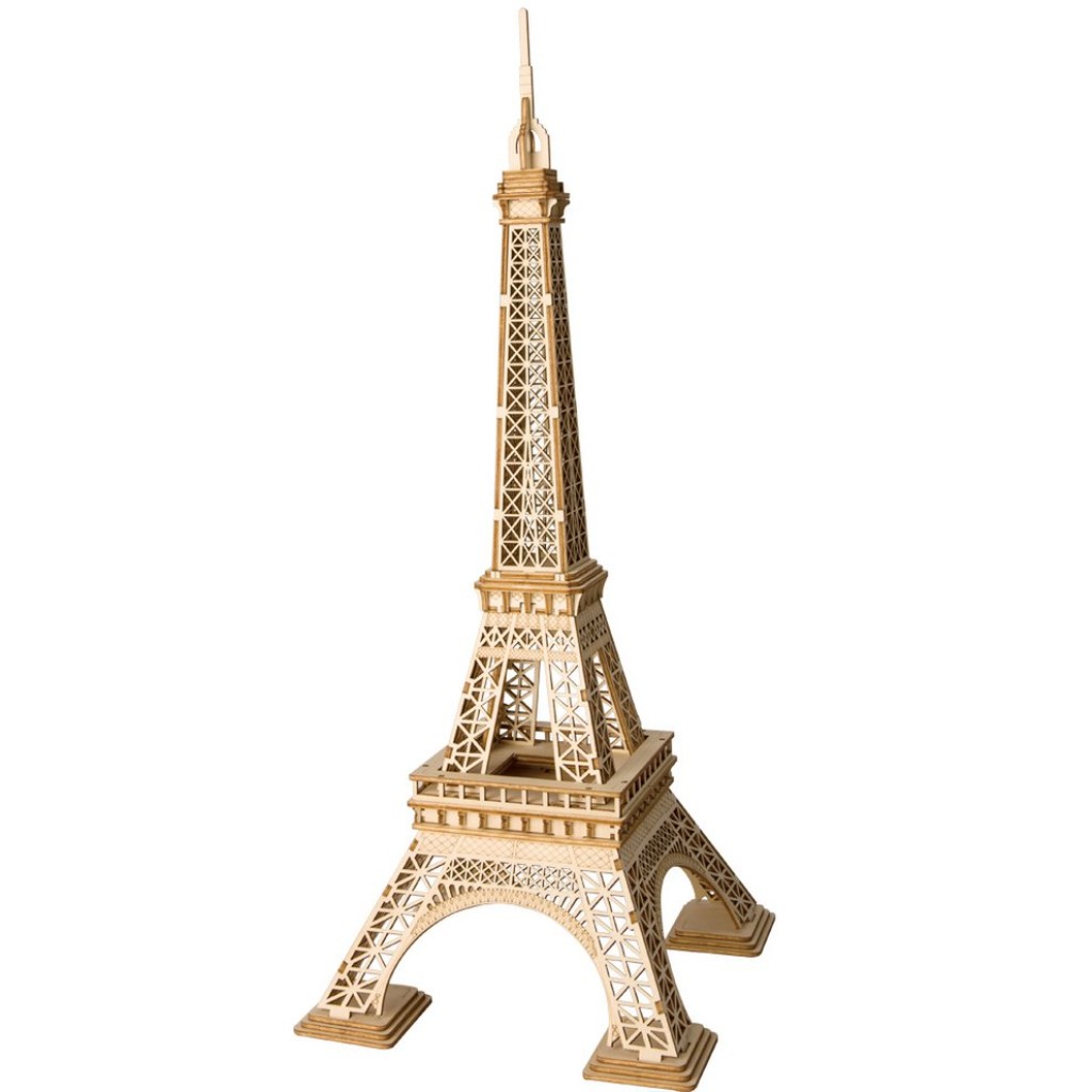 Robotime, 3D Houten Puzzel Eiffeltoren, TG501, 16,5x16,5x36,5cm