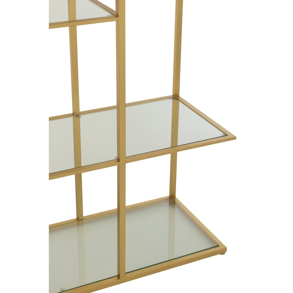 J-Line rek - ijzer/glas - goud