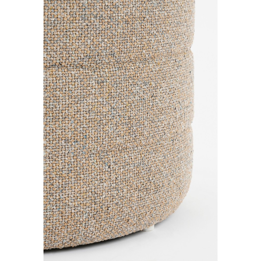 Poef met Opbergruimte - H41 x  Ø42 cm - Beige