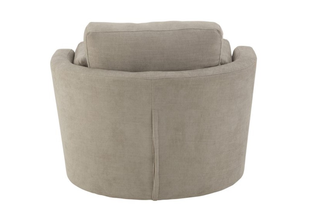 J-Line Lounge chair Swiv Wood/Textile Gray