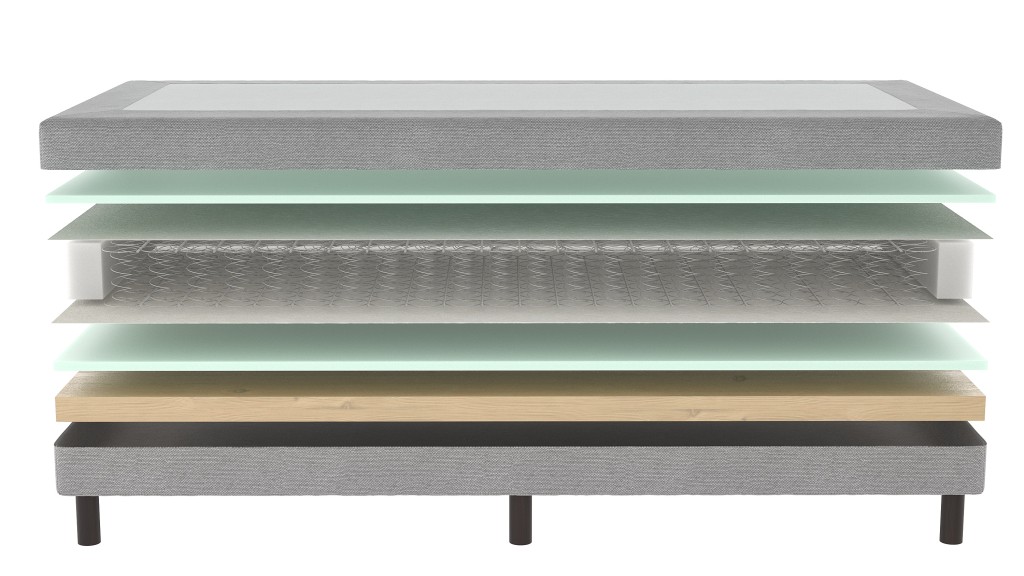 Mörgenn Losse boxspring Bonellvering Grijs 100x200