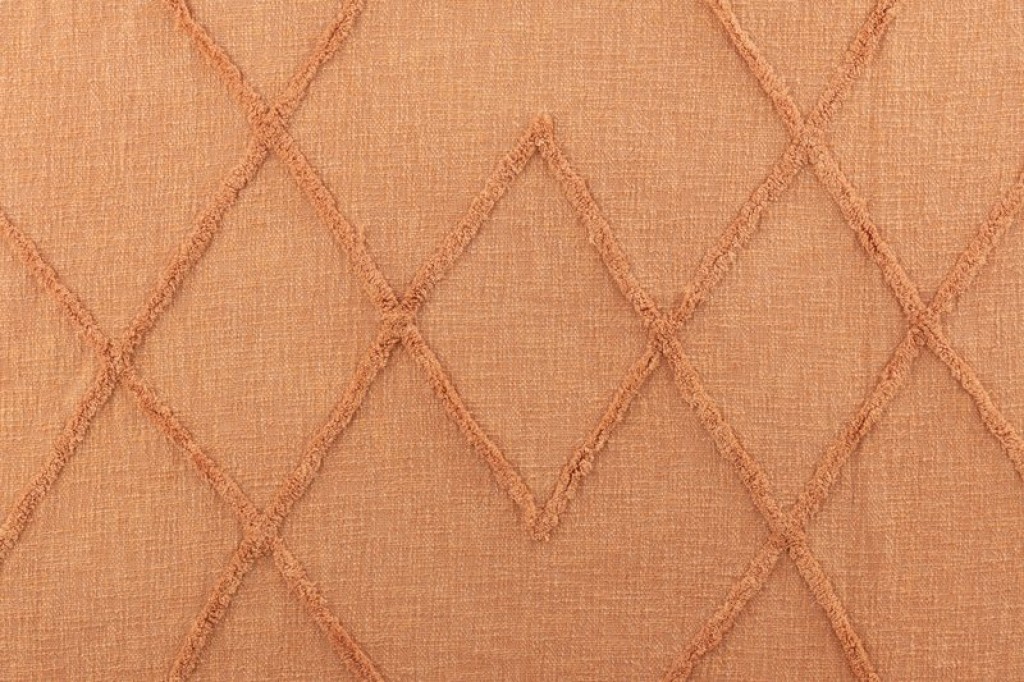 J-Line Plaid - katoen - zalm - 190 x 56 cm