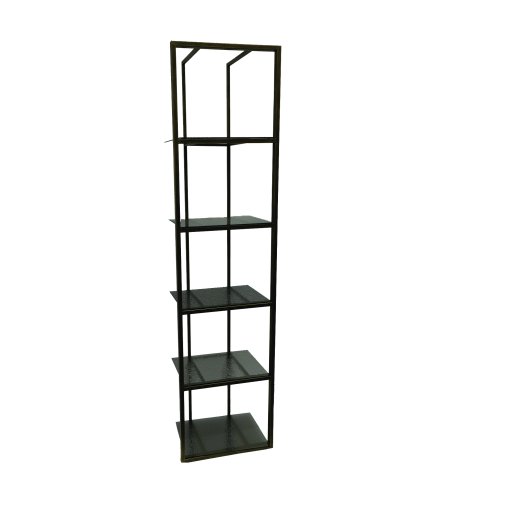 Ilya Gold Metal Cabinet Smoky Glass Shelves