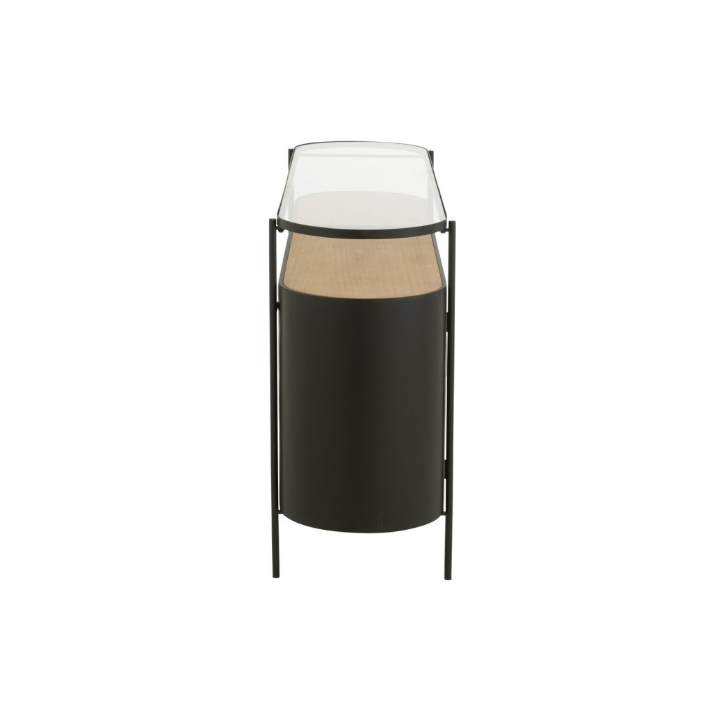 J-Line Kast Ovy Ijzer Naturel/Zwart