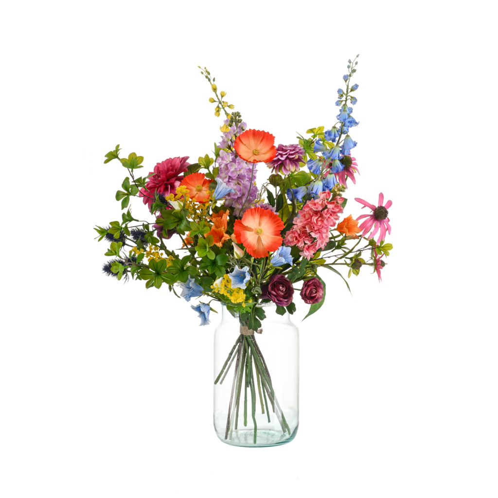 Kunstbloemen - Boeket XL - Electric Love - 90cm