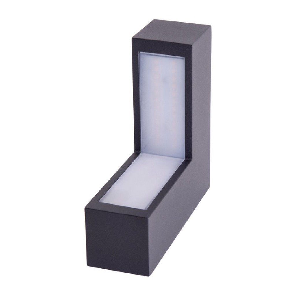 LED wall lights "Angus" made of metal and plastic in anthracite, with integrated LED