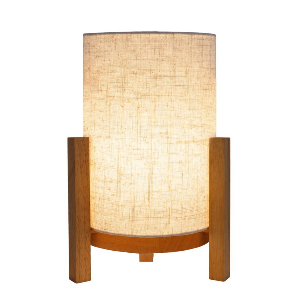 Ackitical lamp "Matilda" 32 cm high, in white/nature, with integrated LED, dimmable with touch sensor