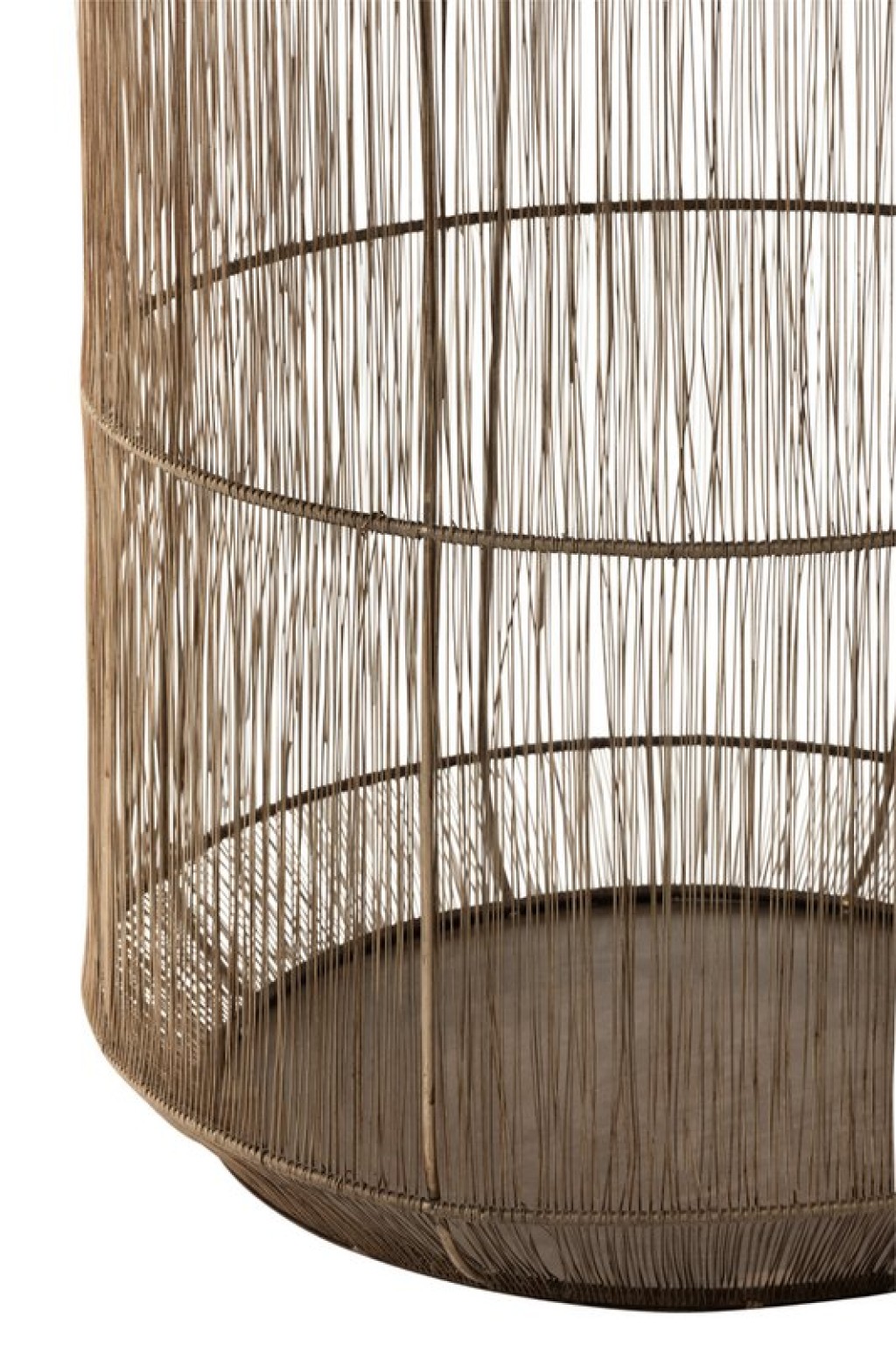 J-Line side table Baskets High Antique - metal - brown