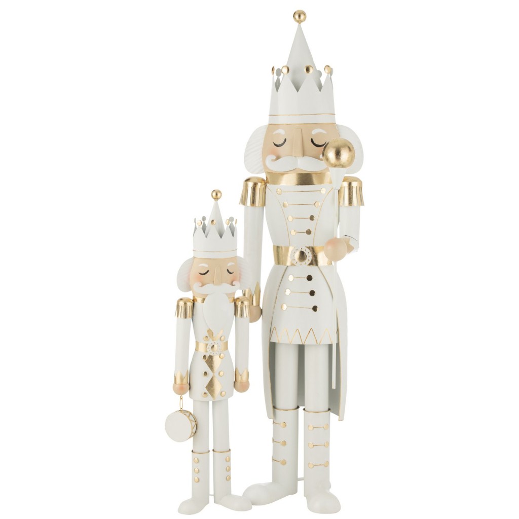 J-Line Notenkraker Ijzer Goud/Wit Large