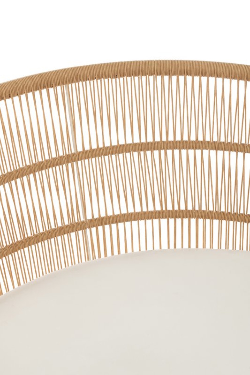 J-Line Chair Joa Metaal/Rattan Wit