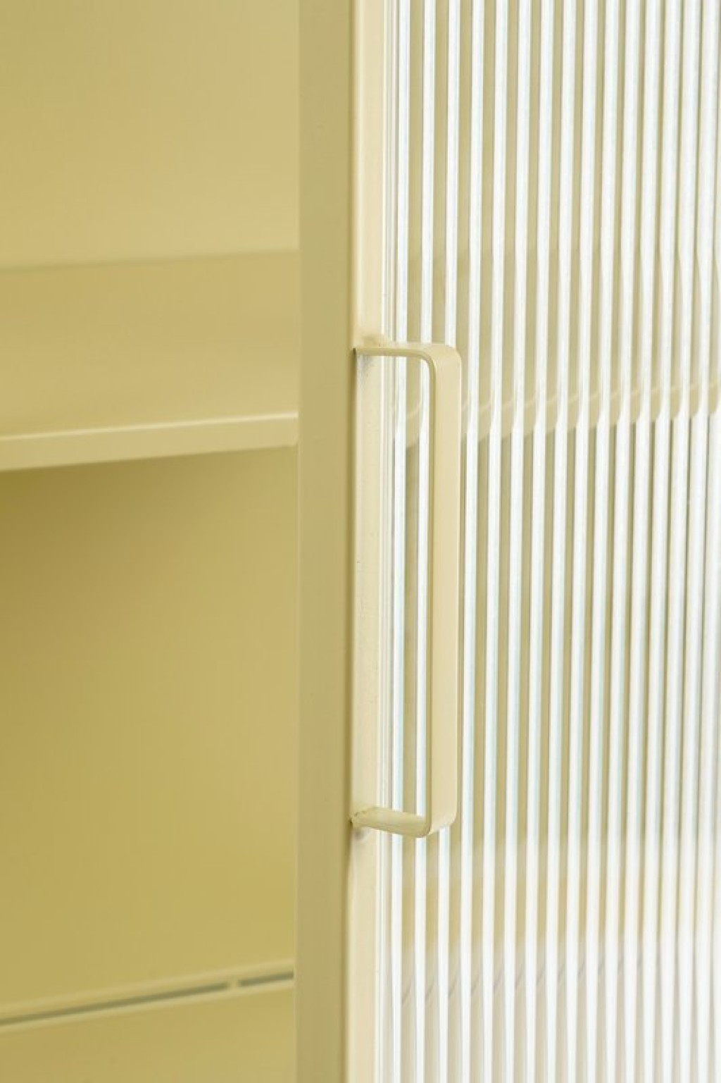 Clifton storage cupboard with doors - L38 x B35 x H90 cm - Metal - Beige