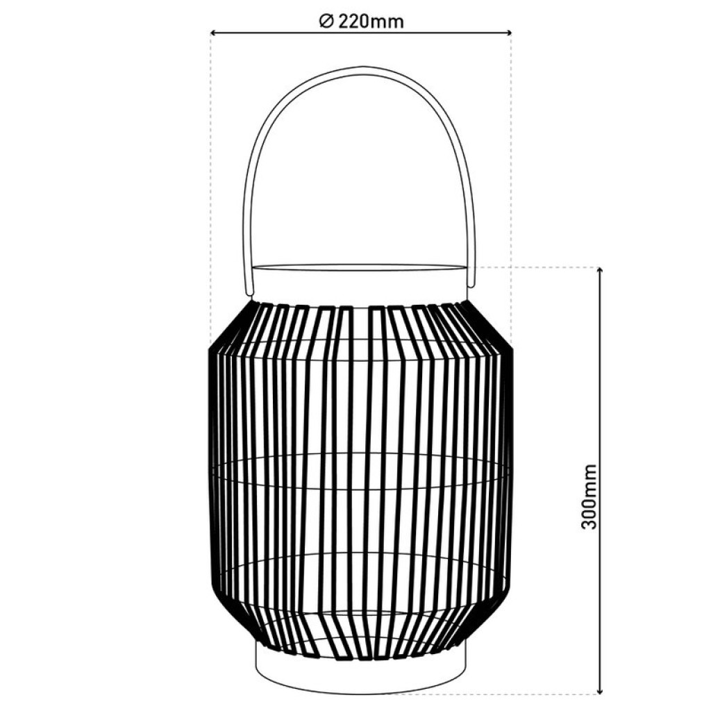 LED solar light "Korbinian" decoration for the outdoor area made of metal, plastic and cord in nature, with firmly built -in LEDs.