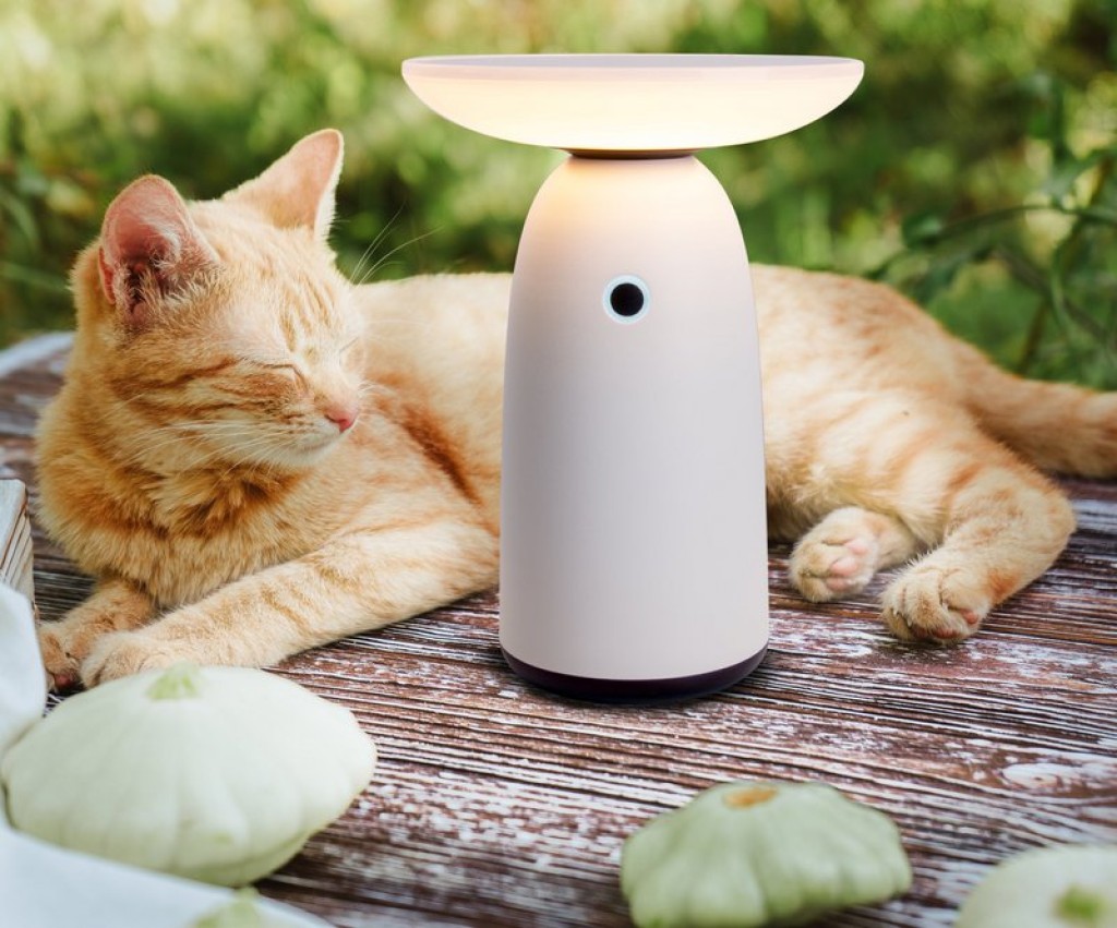 LED Solarleuchte "Ada" weiß für Außen LED Tischlampe aus Metall und Kunststoff, mit fest verbauten LEDs, Solarlampe 22,5 x 16 cm