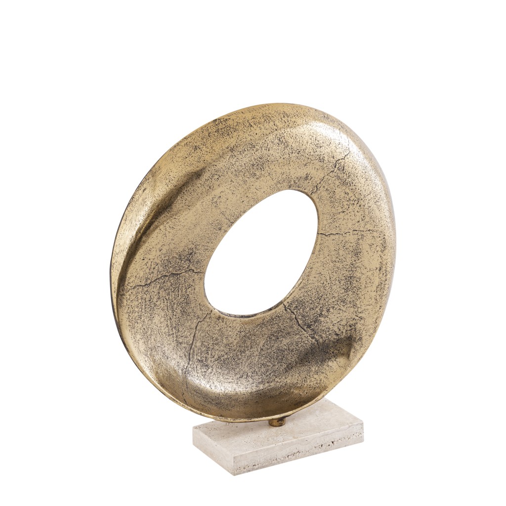 Daweson Brass Casted Alu Statue Open Round