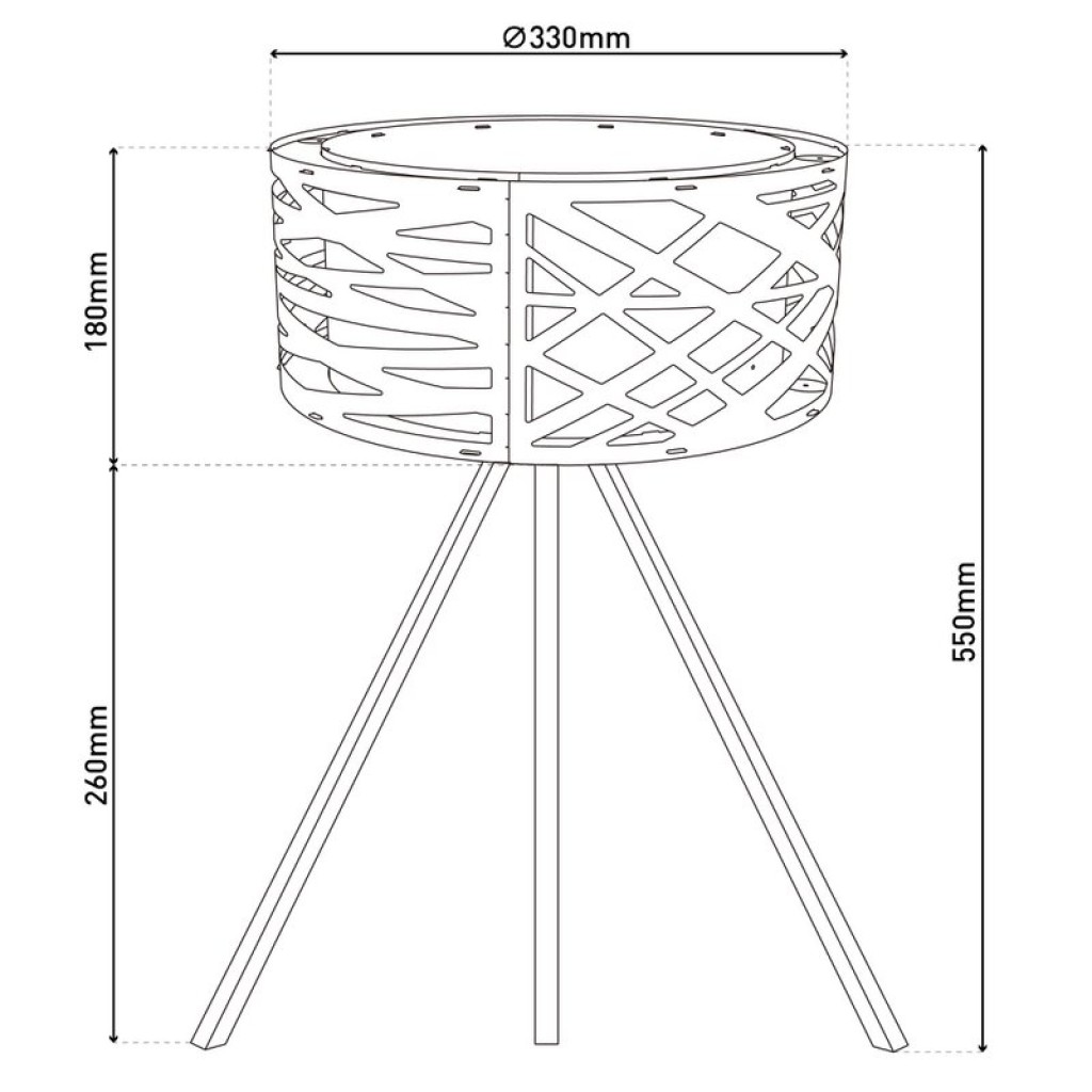 Table lamp "Finja" made of natural-colored plastic/Holzimitation, with E27 version Lighting for living room, dining room or office, 55 cm high