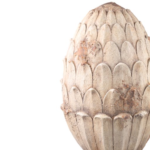 Caibyn Grey Magnesia Pinecone Statue A