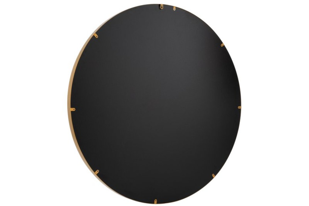 J -Line Spiegel Round High edge - Metal/Glass - Gold - Large - Ø 110 cm