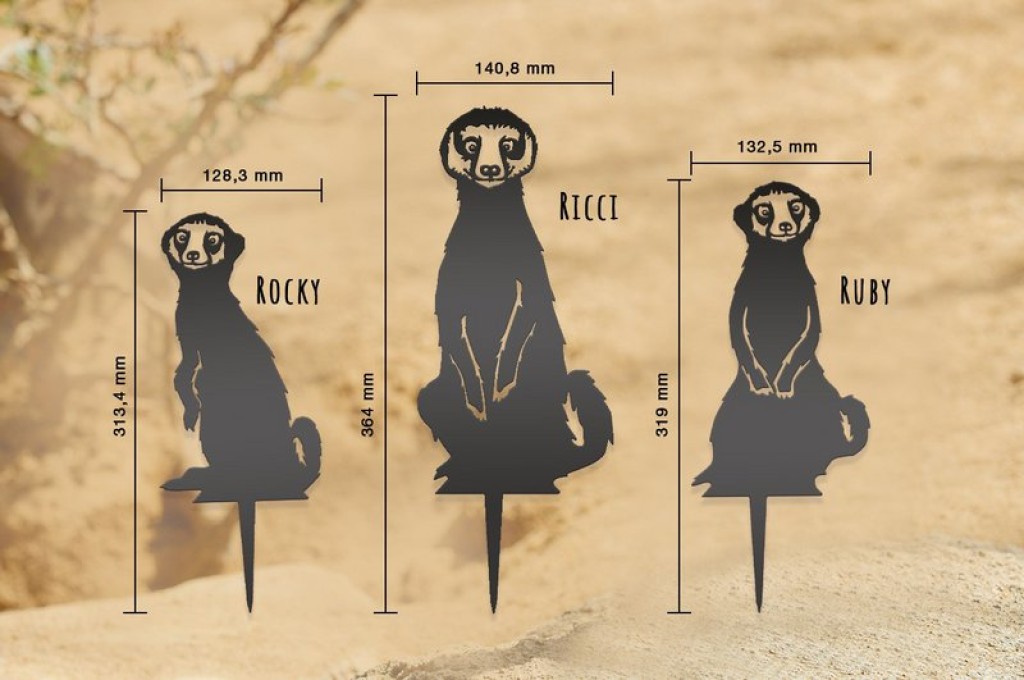 Lucky animals, Meerkats/Meerkats Family Ricci Ruby and Rocky, 1327, set of 3