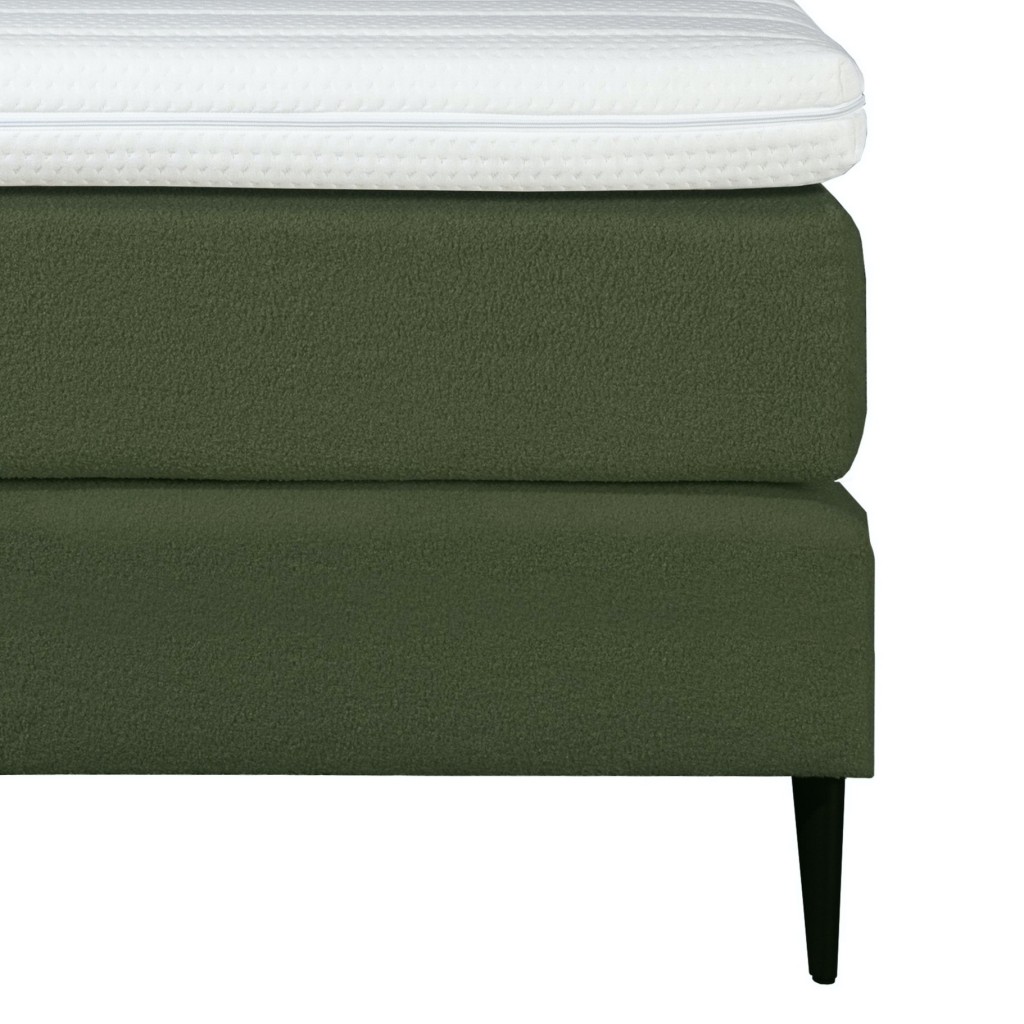 Mörgenn Bouclé Boxspring Groen 160x210