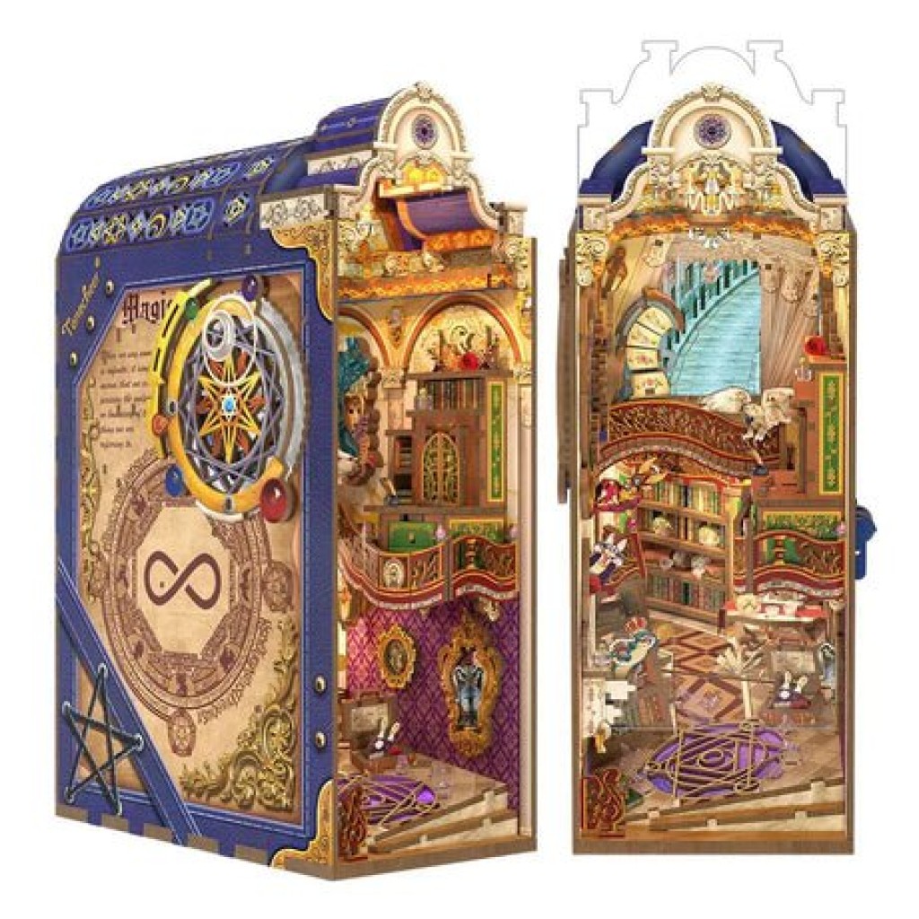 Tonecheer, DIY Book Nook, Magical Library Bookend, TQ134, 18,2x10,7x28,3cm