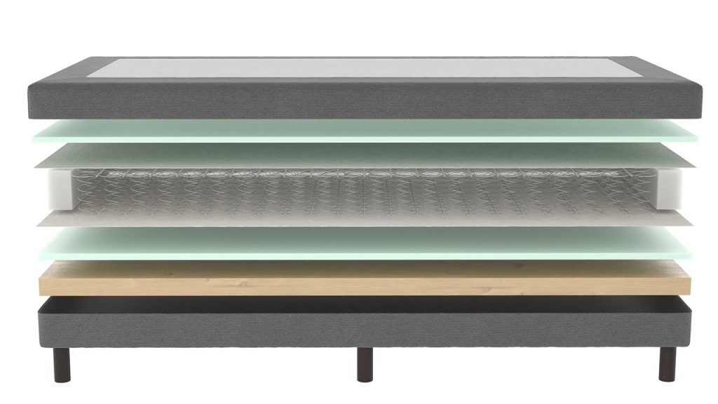 Mörgenn Losse boxspring Bonellvering Antraciet 80x220