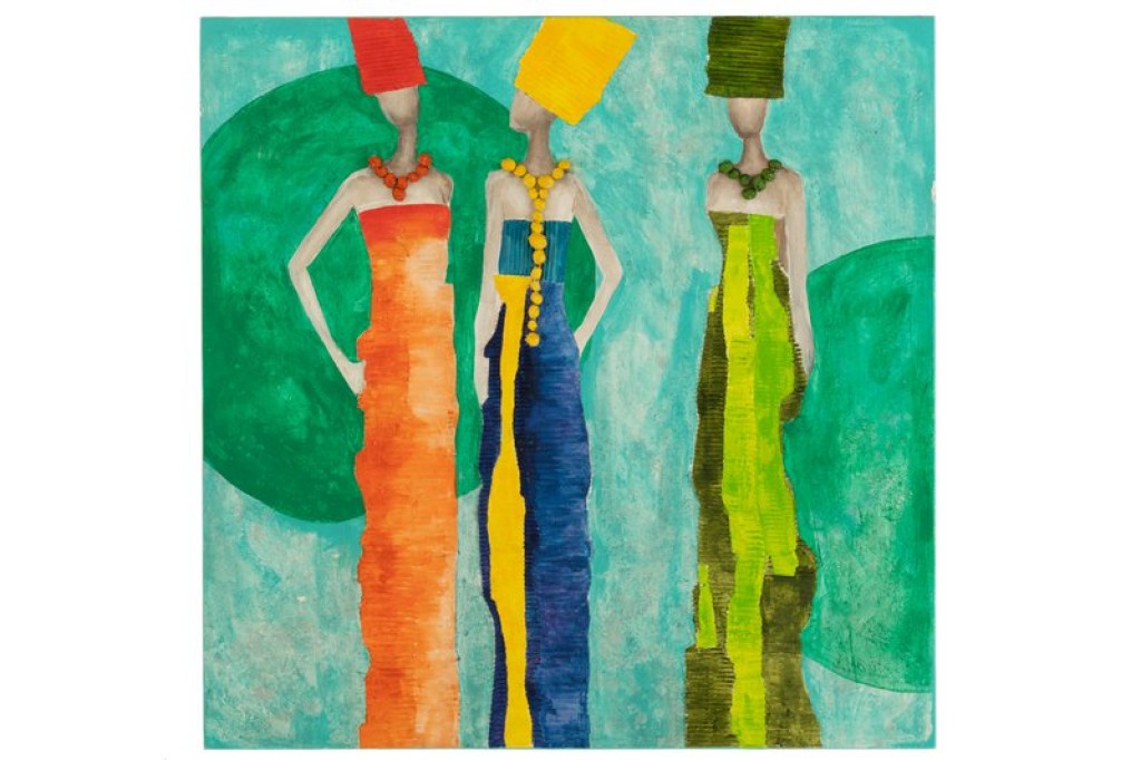 J-Line Painting Fog Acrylic Paint/Canvas Mix