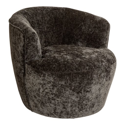 Grasa Anthracite Fiore Fabric Fauteuil