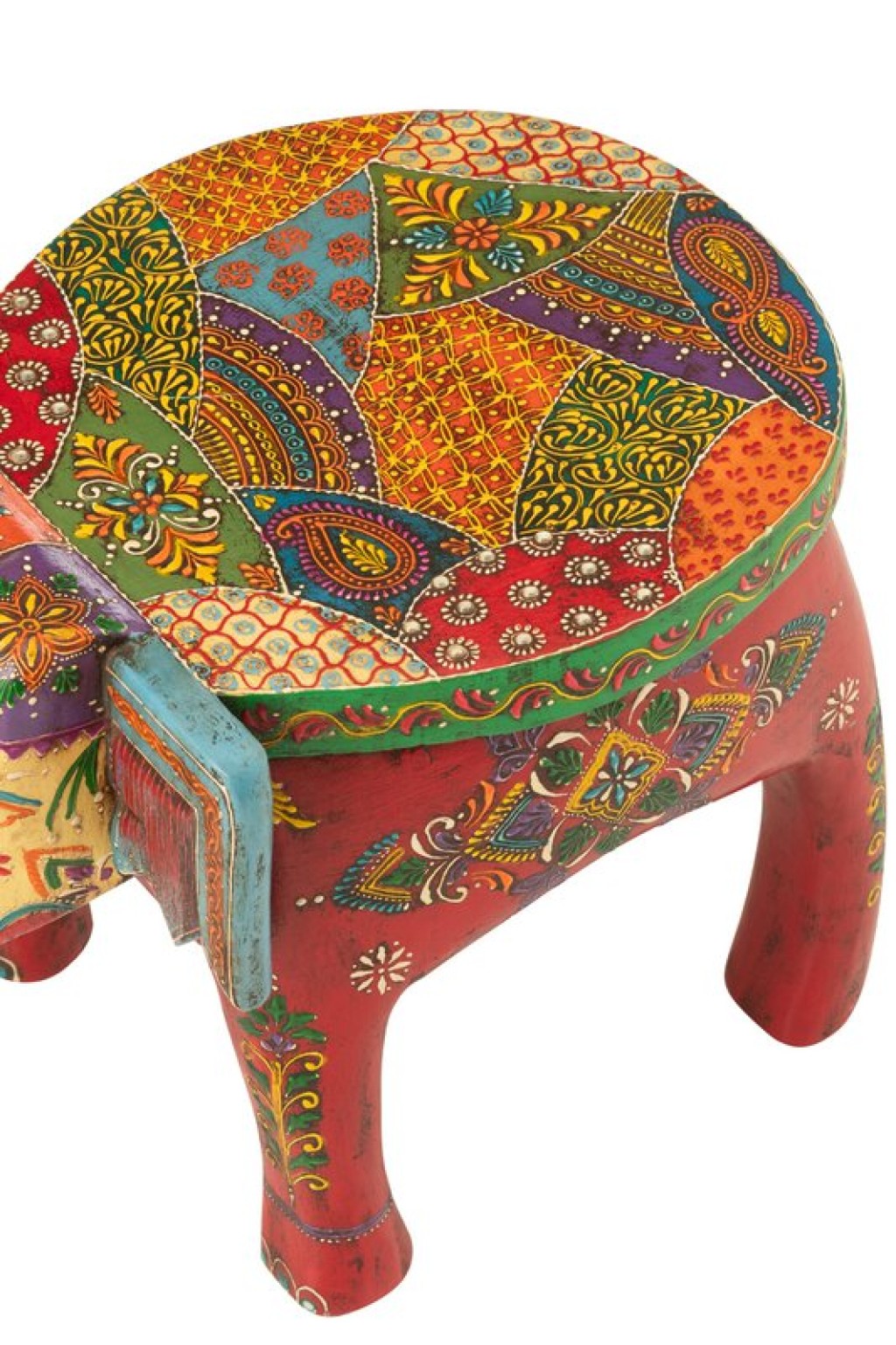 J-Line Stool Elephant Delhi Mango Wood Mix