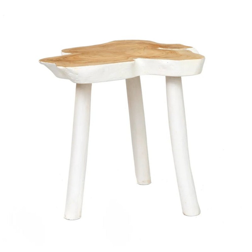 The Organic Side Table - Natural White