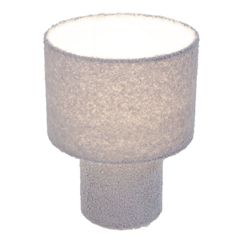 Table lamp "Fluffy" with text blades and foot in green, E27, approx. 31 cm high