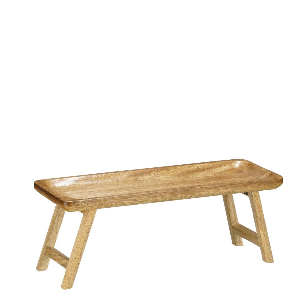 Duko Dienblad - L40 x B15 x H15 cm - Mangohout - Donkerbruin