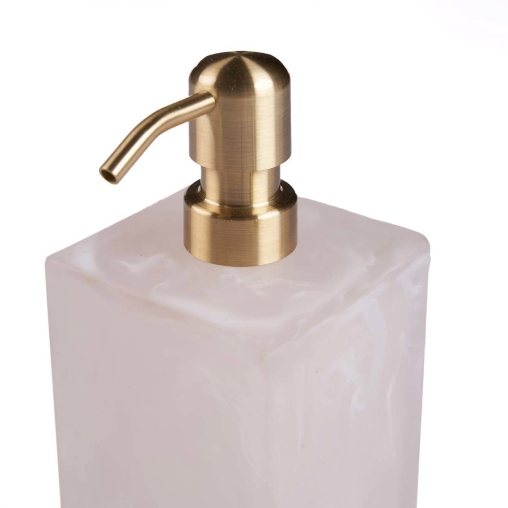 De harszeepdispenser - Roze Wit