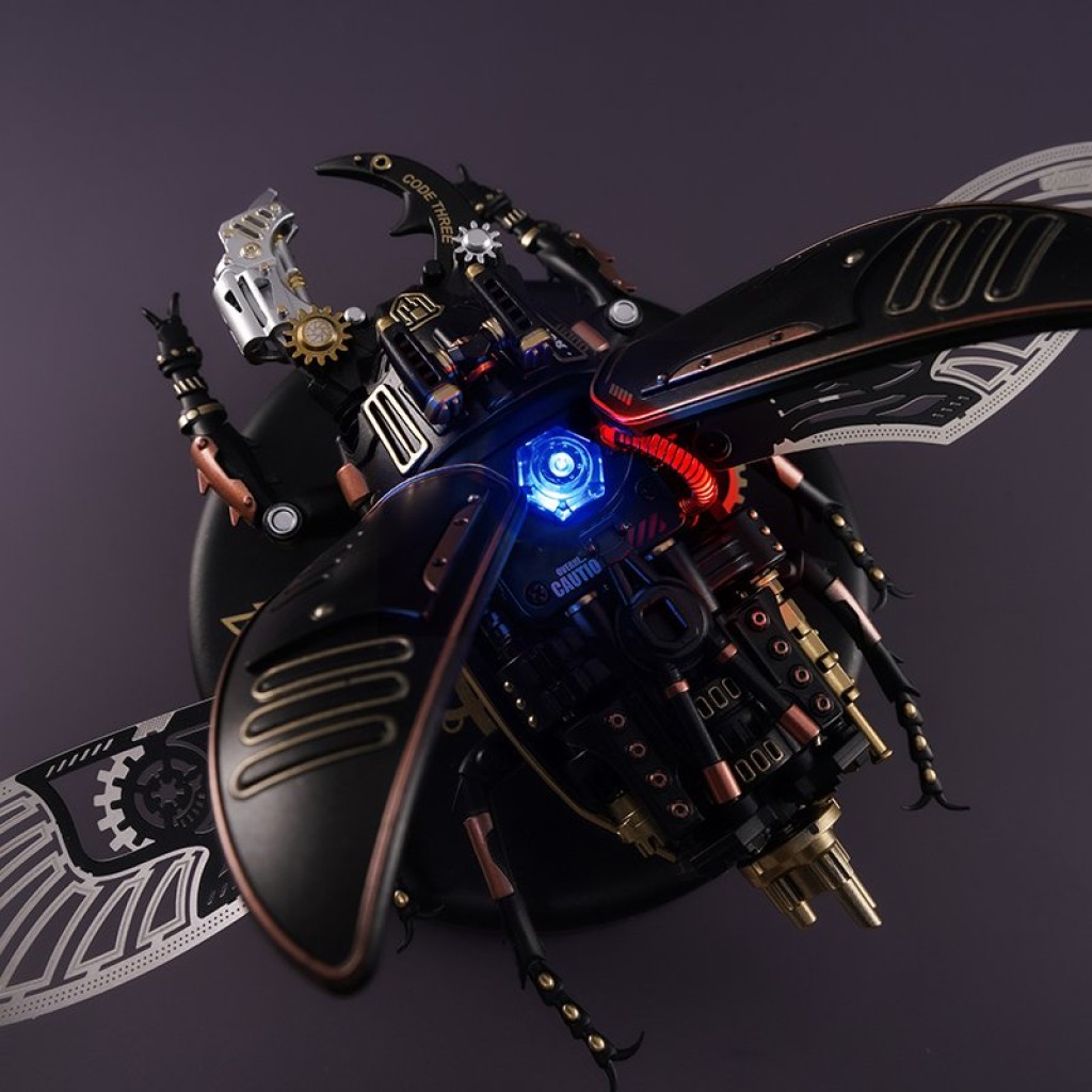 3D DIY Plastic Building Kit Storm Beetle/Beetle, Robotime, MI03, 11.5x18.5x10cm