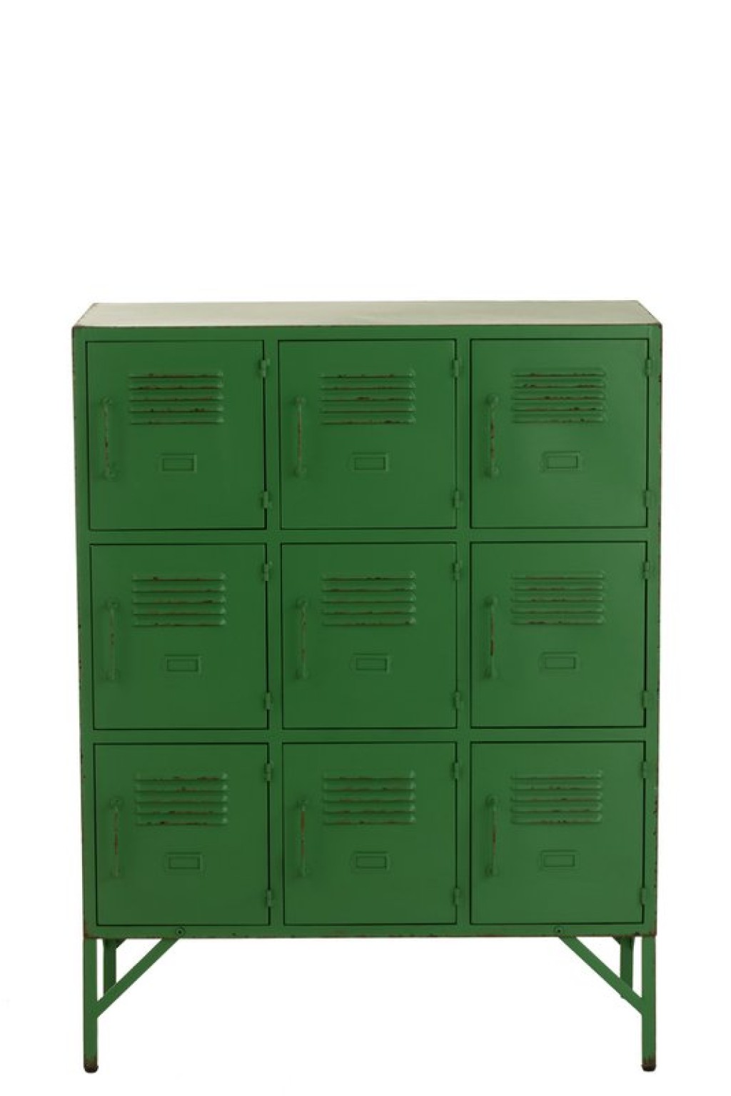 J-Line Cupboard 9 Doors Metal Green