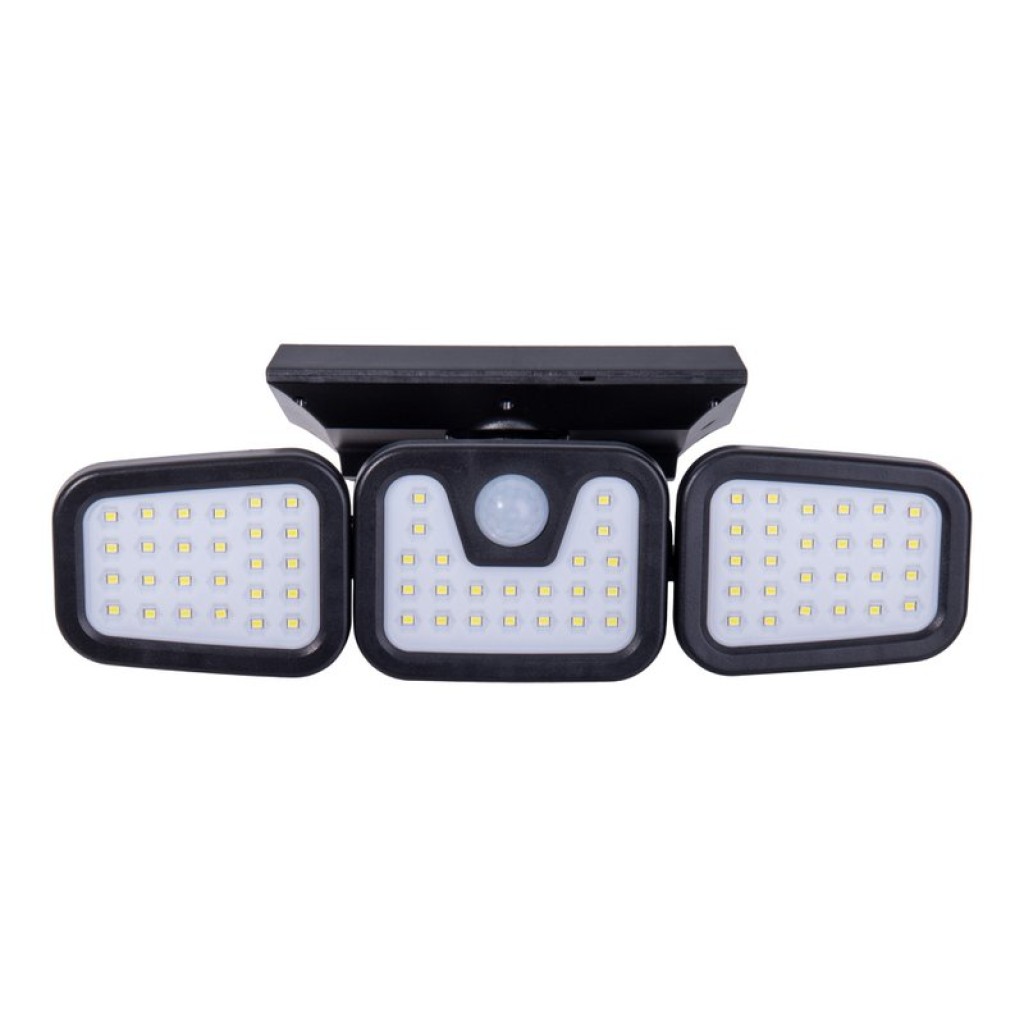 LED Solar Außenwandleuchte "Pacita", Multifunktionsleuchte Außenwandlampe aus Kunststoff in Schwarz, 28,3 x 13,5 x ca. 11 cm