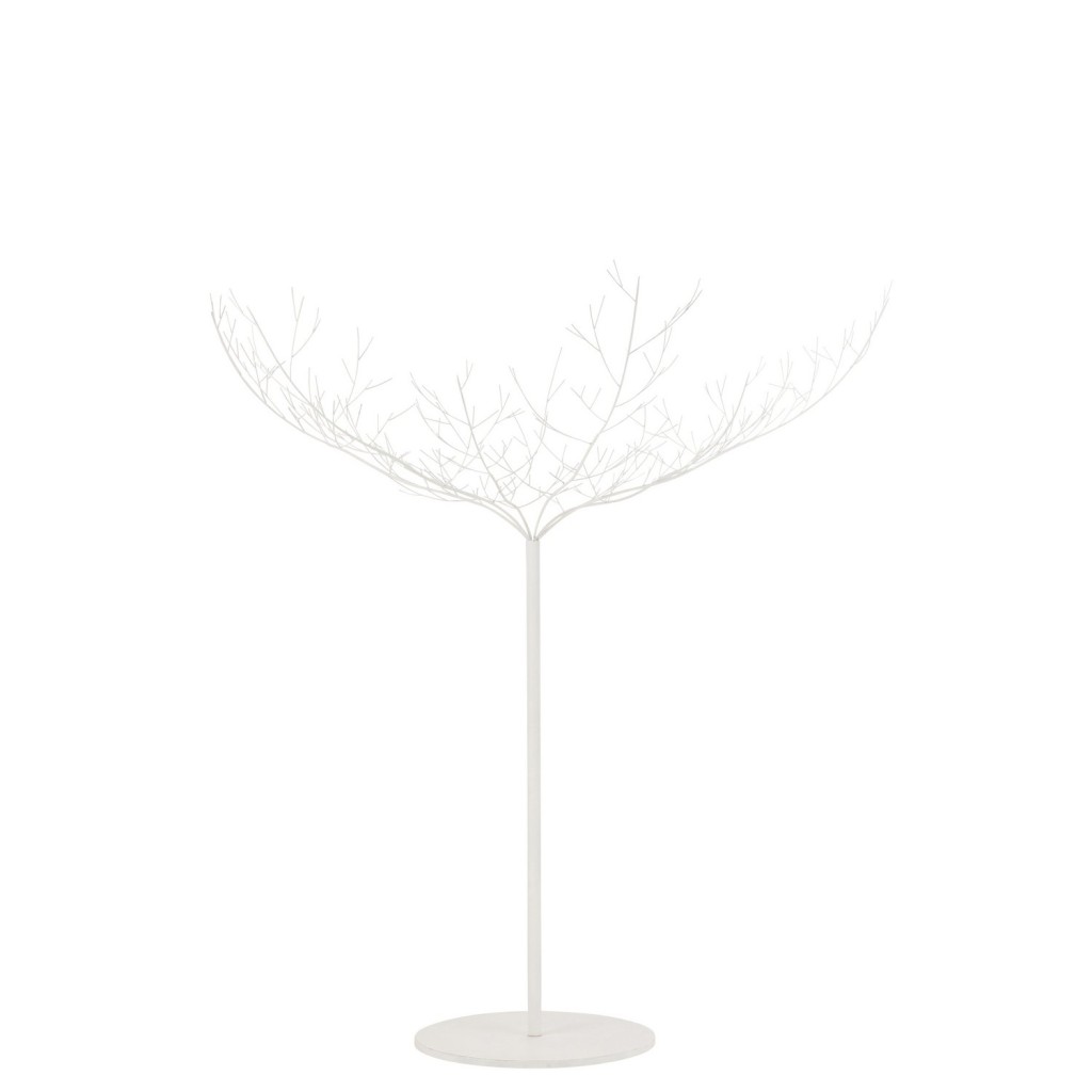 J-Line decoratie boom - metaal - wit - large
