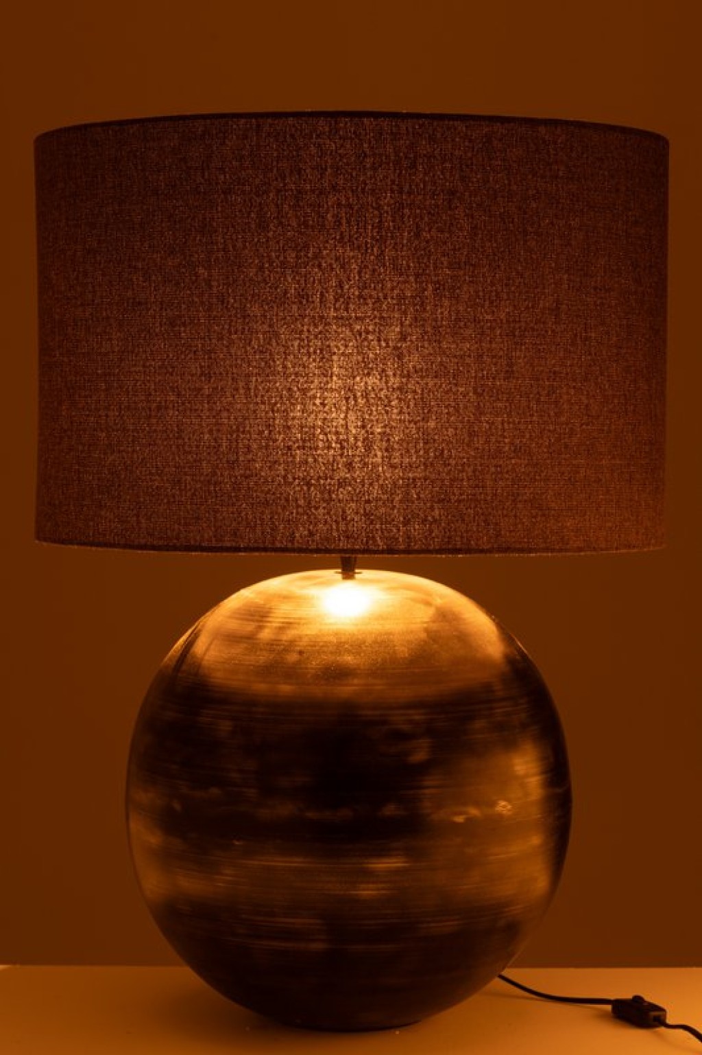 J-Line Lamp Bowl Metal Black Large