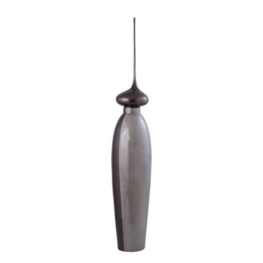 Elinur Cream Glass Bottle Statue With Alu Top L