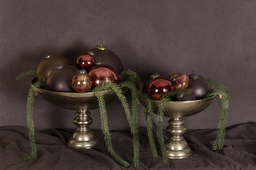 Norbert Gold Alu Round Bowl On Base L