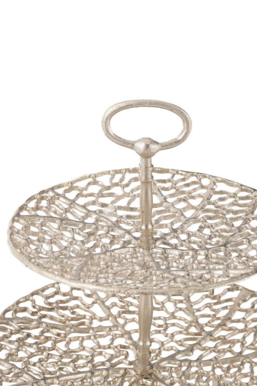 J-Line Plateau 3 Level Coral Metal Champagne
