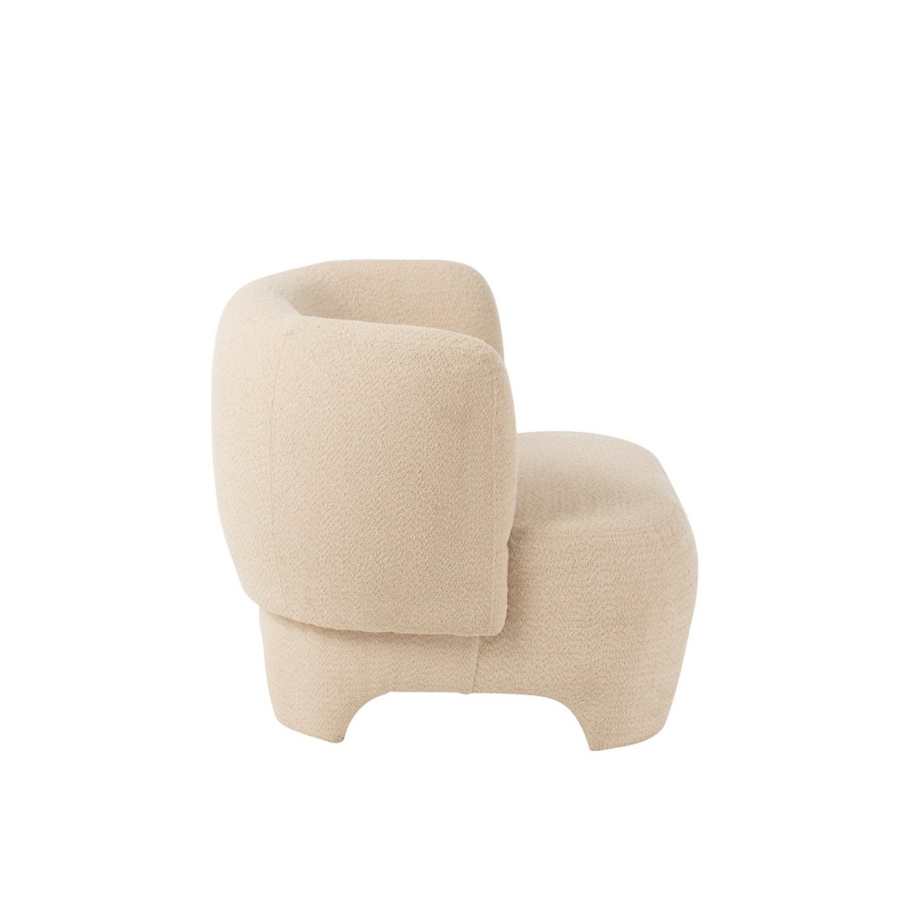 J-Line Zetel 1-Zit Gebreid Tex/Ht Wit
