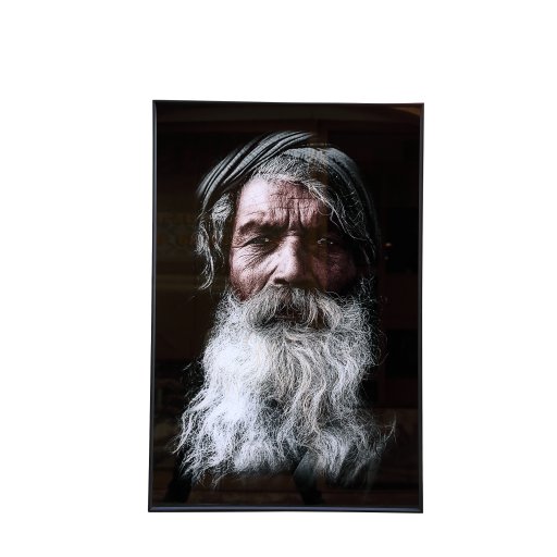 Melani Glass Art Wall Picture Indian Men