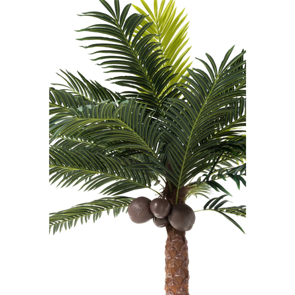 J-Line Palmboom 4Kokosn In Pot Plastiek Groen