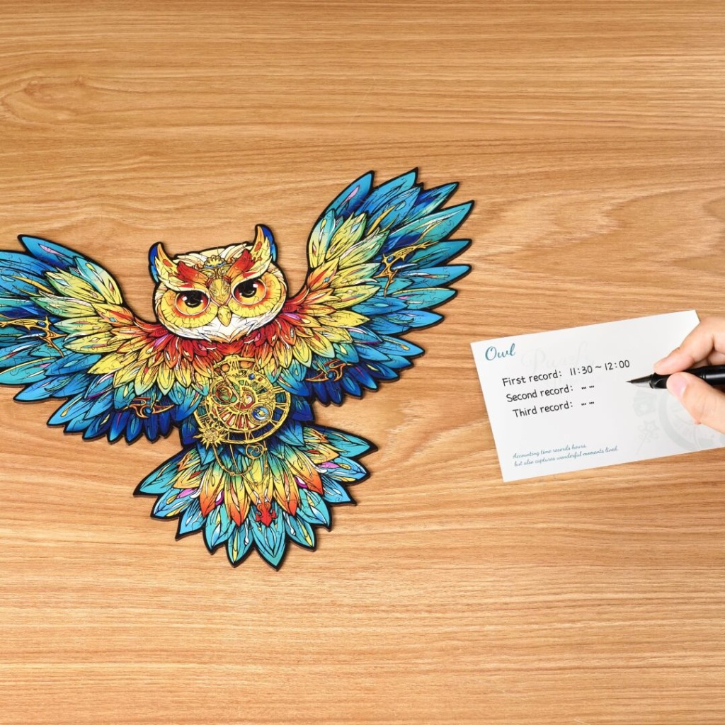 Houten Legpuzzel, Rowood, Paradise, Owl, TA004, 36,8x27,5cm