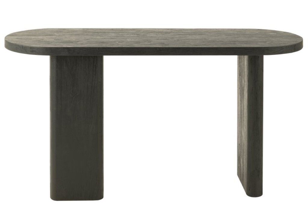 J-Line table Teak - wood - black