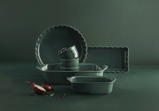 Emile Henry Taartvorm lang rechthoekig - 360x150mm - Cèdre