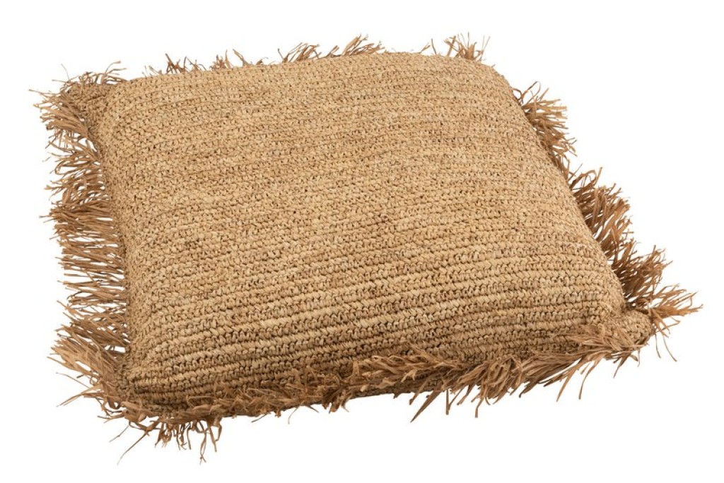 J-Line cushion Square - jute - natural - large