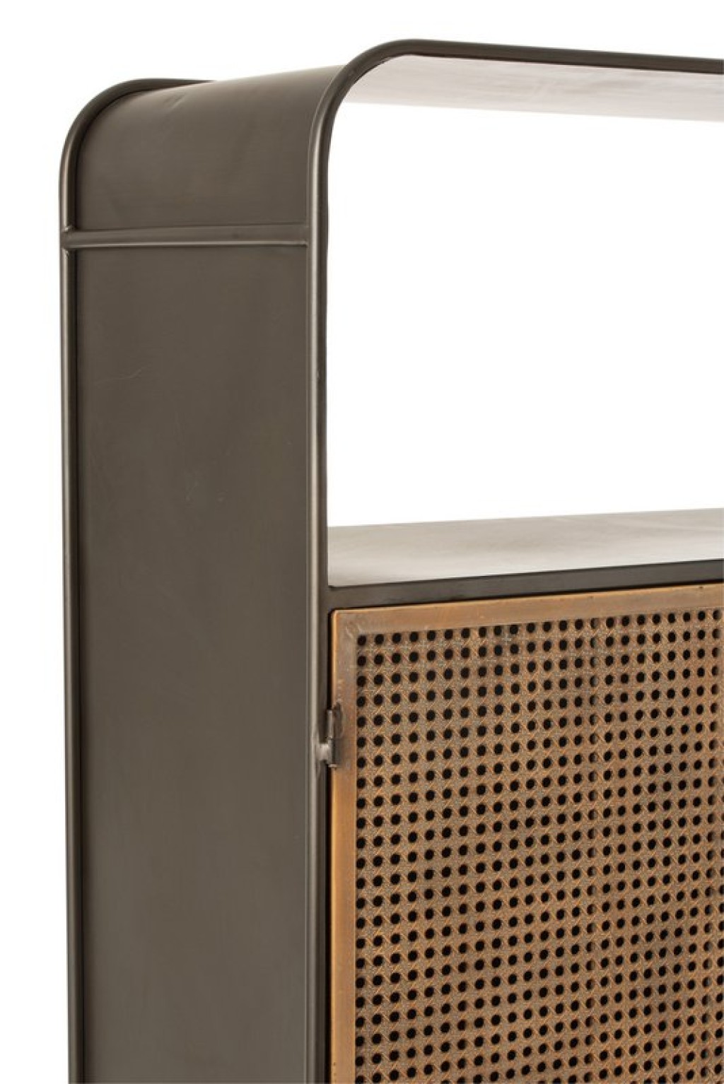 J-Line cabinet High cabinet - 3 drawers - wood/metal - natural/black