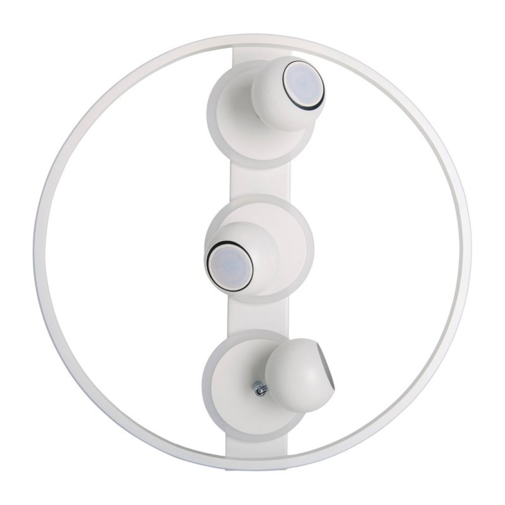 3 SPOT LED ceiling lamp "Ronda" Ø 50cm, made of metal and plastic, white, GU10, spots inside